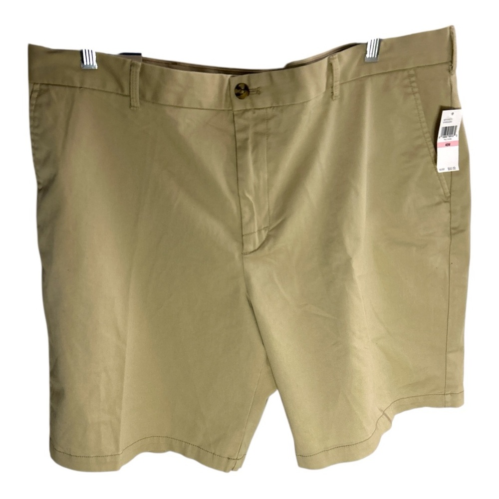 IZOD SALTWATER Twill Shorts Sz 40W Beige NWT